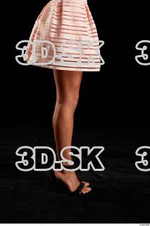 Leg flexing reference of body white dress pink skirt Eveline…